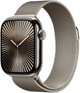 Smartwatch Apple Watch Series 10 GPS + Cellular 46mm Natural Titanium Case with Natural Milanese Loop - M/L (MWYC3) - obraz 1