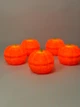 Комплект 5 маленьких гарбузів для декору на Хелловін, 3D-друкований світильник (лампадка), LED лампа, оранжевий (Aivory) - изображение 2