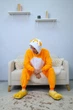 Пижама Кигуруми My Kigu Мужская Рыжий Лис Оранжевый размер XL 175-185 см (21041411) - изображение 5