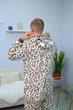 Пижама Кигуруми My Kigu мужская Леопард Бежевый размер XL 175-185 см (21039411) - изображение 5