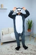 Пижама Кигуруми My Kigu Мужская Лемур Черный размер XL 175-185 см (21055411) - изображение 4