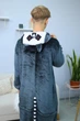 Пижама Кигуруми My Kigu Мужская Лемур Черный размер L 165-175 см (21055411) - изображение 5