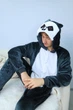 Пижама Кигуруми My Kigu Мужская Лемур Черный размер L 165-175 см (21055411) - изображение 7