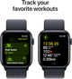 Smartwatch Apple Watch SE (2024) GPS + Cellular 40mm Midnight Aluminium Case with Ink Sport Loop (MXGA3) - obraz 6