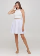 Женская юбка солнце-клеш Подіум 11850-WHITE L Белый - изображение 1