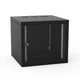 Шкаф ZPAS 19", 10U, Z-BOX, змінні бічні стінки, скляні двері, 600x600 мм, максимально 100кг, чорна - зображення 2