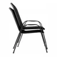 Набір садової меблів Gardlov 23461 Black — стіл 60×60×69,5 см + 2 складні крісла, скляна стільниця, Польща - зображення 3