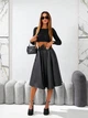 Fashions • Жіноча спідниця з еко-шкіри Stefania Fashions 52-54 чорний (1737-аз) - зображення 1