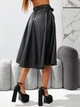 Fashions • Жіноча спідниця з еко-шкіри Stefania Fashions 52-54 чорний (1737-аз) - зображення 4