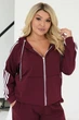 Fashions • Женский прогулочный костюм Elisha Fashions 58-60 бордовый (481-ел) - изображение 3