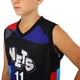 Форма баскетбольная детская NBA клуб Nets 11 NB-Sport размер L/24 128-134 см цвет серый-черный-голубой BA-3764 - изображение 6