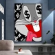 Картина на холсте для интерьера 50х70см - Bugs Bunny dollar eyes - изображение 5