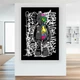 Картина на холсте для интерьера 50х70см - Graffitti Kaws - изображение 1