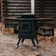 Печь под казан Daddy Smoke дровяная на колесиках с боковыми полками 130 х 68 х 85 см (36) - изображение 5