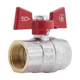 Кран шаровой SD Plus 3/4" ВР для воды (бабочка) SD602NW20PN40 - изображение 1