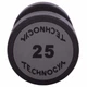 Гантель цільна професійна TECHNOGYM (1шт) 25 кг (поліуретанове покриття, вага 25 кг) (LN-1254-25) - зображення 3