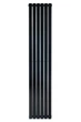 Дизайнерский радиатор отопления ARTTIDESIGN Terni II 6/1800/354/50 вертикальный черный матовый - изображение 1
