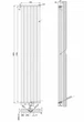 Дизайнерский радиатор отопления ARTTIDESIGN Terni II 6/1800/354/50 вертикальный черный матовый - изображение 5