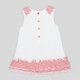 Детский летний сарафан для девочки Chicco 03592-037 68 см Белое (8054707595194) - изображение 2