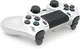 Бездротовий геймпад Brazzers для PS4 Wireless DualShock 4, роз'єм для навушників, LED light bar, 3.7V, 600mAh, Blister-box Silver-White (YT35944) - зображення 1