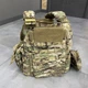 Плитоноска с подсумками - 6 шт, Мультикам, Cordura 1000D, образца НАТО, с системой Molle, Yakeda VT-6031 - изображение 8