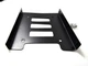 Переходник адаптер салазки из 2.5" HDD/SSD в 3.5 для 1шт крепление металлический (610659410) Черный - изображение 2