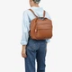 Сумка-рюкзак женская кожаная средняя Regina Notte Backpack 3716 Темно-рыжий - изображение 2