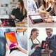 Чехол ARM Pro Apple iPad 5 (9.7") 2017 противоударный с откидной подставкой Black/Rose - изображение 4