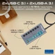 USB-C хаб 7-в-1 Promate Gegahub-10G Grey (gegahub-10g) - изображение 2