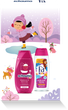 Набор для девочек Kids girl for Children's Hair & Skin Шампунь-бальзам Schauma 250 мл + Гель для душа Fa 250 мл (4015100863321) - изображение 3