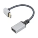Кабель перехідник Mini HDMI - HDMI (M/F) 4К 60Hz, 20 см (Down) (48673) - зображення 2