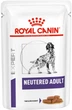 Упаковка вологого корму Royal Canin Neutered Adult для дорослих стерилізованих собак, схильних до набору зайвої ваги (скибочки в соусі)12 х 0.085 кг (9003579027646) (9003579015476) (1505001)A - изображение 2