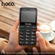 Мобільний телефон HOCO 1385 Dual SIM easy Mobile Phone with Camera and Assistance Button |18h call, 566h standby| чорний - зображення 14