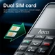 Мобільний телефон HOCO 1385 Dual SIM easy Mobile Phone with Camera and Assistance Button |18h call, 566h standby| чорний - зображення 11