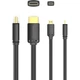 Кабель для передачи данных Vention Micro-HDMI - HDMI v2.0 M - M 1.5м Черный (AGIBG) - изображение 4