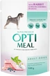 Влажный корм для собак Optimeal с кроликом и черникой в соусе 100 г (4820215369855) - изображение 1