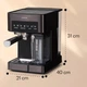 Кофеварка Klarstein Arabica Comfort эспрессо черная - изображение 2