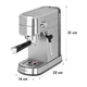 Кофеварка Klarstein Futura Espressomaker нержавеющая сталь - изображение 2