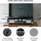 Проигрыватель винила Crosley Cruiser Plus CR8005F-EM Dark Emerald c Bluetooth - изображение 2