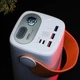 Повербанк з швидкою зарядкою 60000 mAh павербанк Remax RPP-123 Quick charge 22.5W 27W для дома powerbank з Pover Delivery для телефона павер банк pawerbank для планшета бежевого кольору - зображення 3