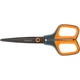 Ножиці Axent Titanium 6306-06-A, 19 см, з прогумованими ручками, сіро-жовтогарячі - зображення 1