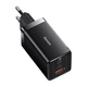Зарядний пристрій Baseus GaN5 Pro 2xUSB-C + USB 65 W Black (CCGAN65E5) - зображення 2