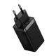 Зарядний пристрій Baseus GaN5 Pro 2xUSB-C + USB 65 W Black (CCGAN65E5) - зображення 4
