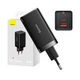 Зарядний пристрій Baseus GaN5 Pro 2xUSB-C + USB 65 W Black (CCGAN65E5) - зображення 7