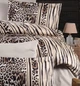 Турецкое постельное белье First Choice Cotton Satin Leopard Brown евро - изображение 2
