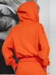 Толстовка на молнии с капюшоном женская Leinle 1624 XL Оранжевая (4821624339875) - изображение 2