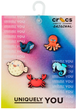 Джибітси Crocs Sea Friends 10011401 5 шт Різнокольорові (0196265284054) - зображення 3