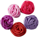 Przypinki jibbitz Crocs Dark Rosette 10013674 5 szt Wielokolorowe (0196265835485) - obraz 1