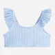 Детский топ купальный для девочки H&M 1044746ral 98-104 см Бело-голубой (PS2030000319381) - изображение 1