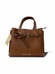 Сумка женская Michael Kors Emilia Small Pebbled Leather Satchel коричневая 35F0GU5S5T - изображение 1